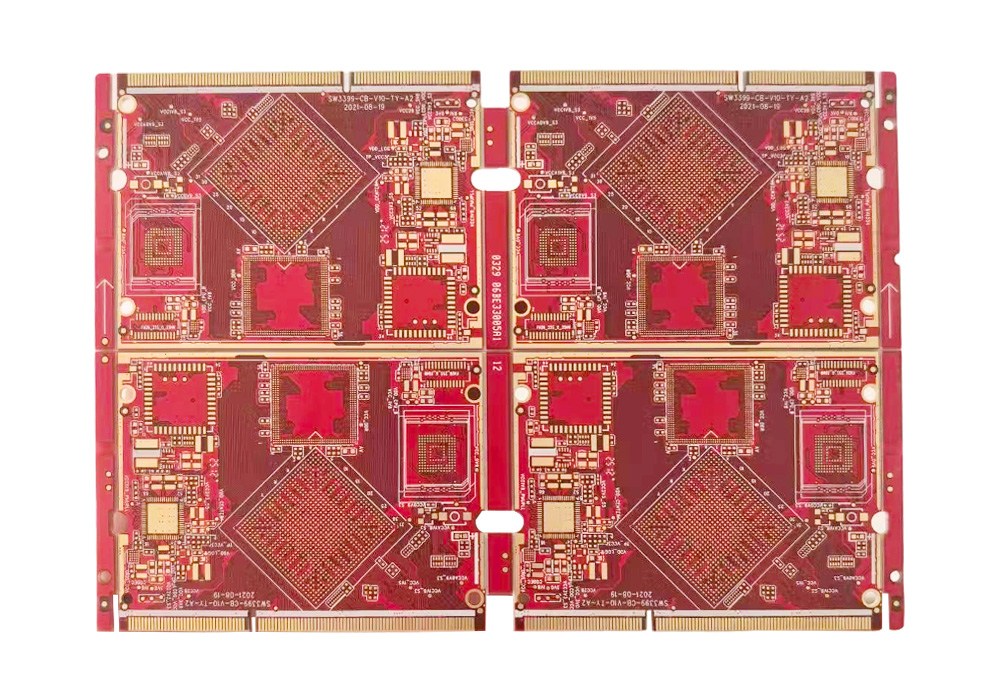 八层阻抗沉金板